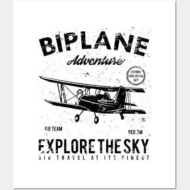 Biplane Adventure Wall Art by JakeRhodes